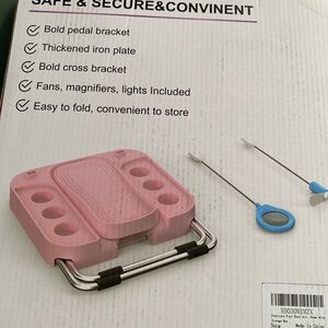 Pink Folding Pedal Bracket